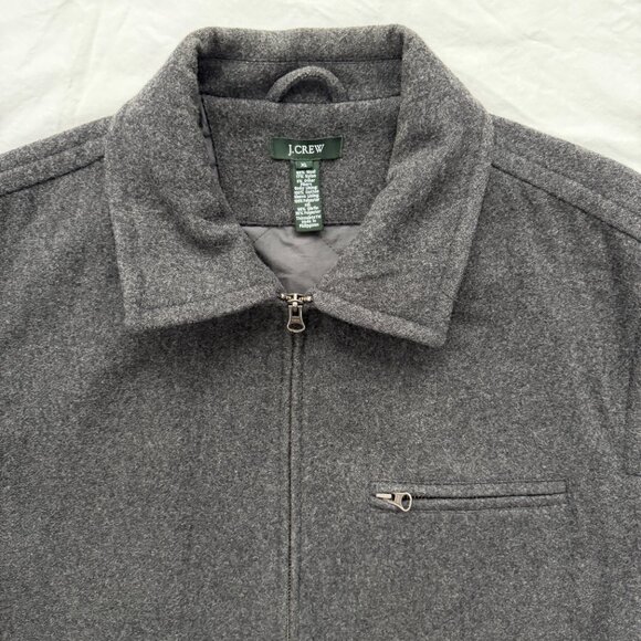 J CREW City Jacket Charcoal Night Gray Wool Blend Jacket XL - Picture 4 of 13